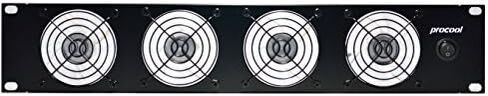 PROCOOL SL480B / 2U Quiet Rack Mount Intake Fan/Blue LED Fans/DJ, Amp and Equipment Racks/IT/Server Racks/Data Center Cooling in Kuwait