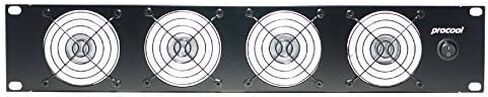 PROCOOL SL480B / 2U Quiet Rack Mount Intake Fan/Blue LED Fans/DJ, Amp and Equipment Racks/IT/Server Racks/Data Center Cooling in Kuwait