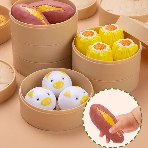 TOYANDONA 58 قطعة مجموعات ألعاب طعام الشعر باخرة ديم سوم لعبة باخرة لعبة الكعك على البخار لعبة الزلابية لعبة الزلابية الصينية لعبة الطبخ المطبخ اللعب لعبة المطبخ سيسيليا الطفل دروبشيبينغ in Saudi Arabia