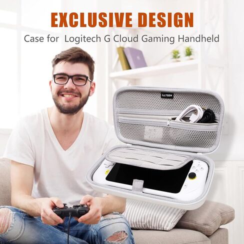 LTGEM EVA Hard Case for Logitech G Cloud Gaming Handheld and Accessories, Black (Case Only) in Saudi Arabia