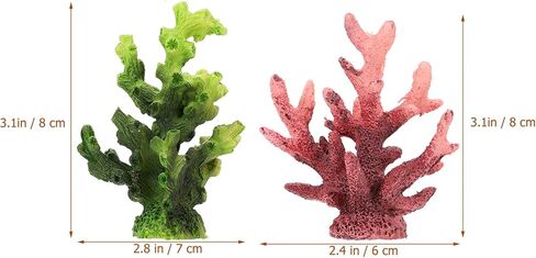 POPETPOP 4 قطعة حوض للأسماك نبات الراتنج المرجان ديكور المرجان الاصطناعي حوض السمك المرجان ديكور المنزل المناظر الطبيعية المرجان in Kuwait
