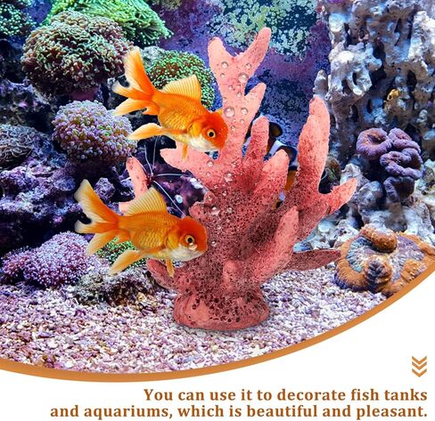 POPETPOP 4 قطعة حوض للأسماك نبات الراتنج المرجان ديكور المرجان الاصطناعي حوض السمك المرجان ديكور المنزل المناظر الطبيعية المرجان in Kuwait