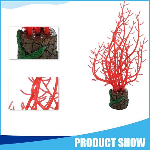 Silicone Glowing Aquarium Tree Coral, Fluorescence Aquatic Artificial Coral for Fish Tank Decoration (Blue) in Saudi Arabia