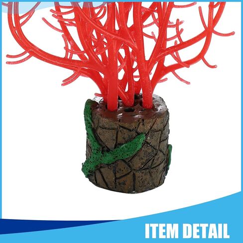 Silicone Glowing Aquarium Tree Coral, Fluorescence Aquatic Artificial Coral for Fish Tank Decoration (Blue) in Saudi Arabia