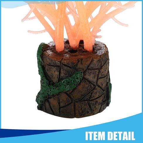 Silicone Glowing Aquarium Tree Coral, Fluorescence Aquatic Artificial Coral for Fish Tank Decoration (Blue) in Saudi Arabia
