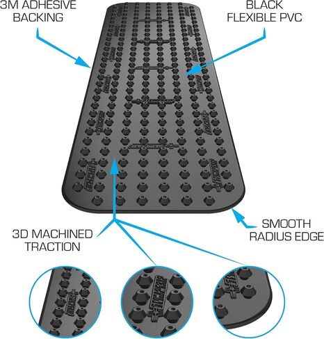 STOMPGRIP Premium All-Purpose 3D Griptape | Strips | Volcano | 3D Design | Universal Fit in Kuwait