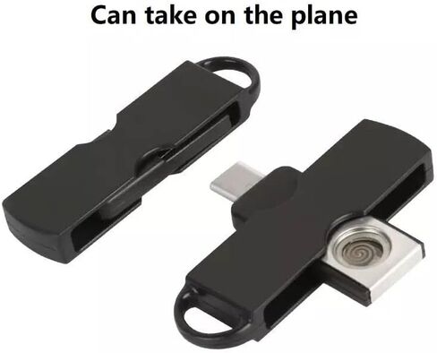 2 حزمة الهاتف المحمول ولاعة كهربائية USB نوع C ولاعة السجائر محول OTG منفذ التوصيل صغير محمول عديمة اللهب الإشعال الإلكتروني للهواتف المحمولة أندرويد اللوحي الهاتف الذكي in Kuwait