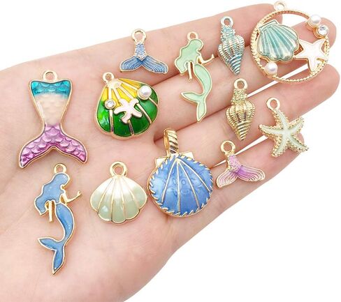 20 pcs Gold Plated Enamel Flower Cat Charms Pendant for Jewelry Making Necklace Bracelet Earring and Slime DIY Jewelry Accessories Charms (M451) in Saudi Arabia