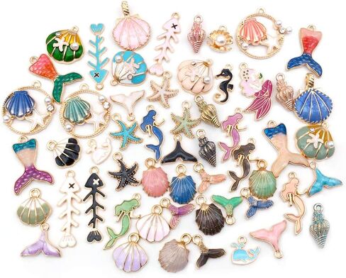 20 pcs Gold Plated Enamel Flower Cat Charms Pendant for Jewelry Making Necklace Bracelet Earring and Slime DIY Jewelry Accessories Charms (M451) in Saudi Arabia