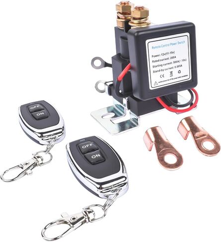 GELUOXI 500A Starting 200A Rated Wireless Battery Disconnect Switch with Remote Control for Car Truck DC12V in Saudi Arabia