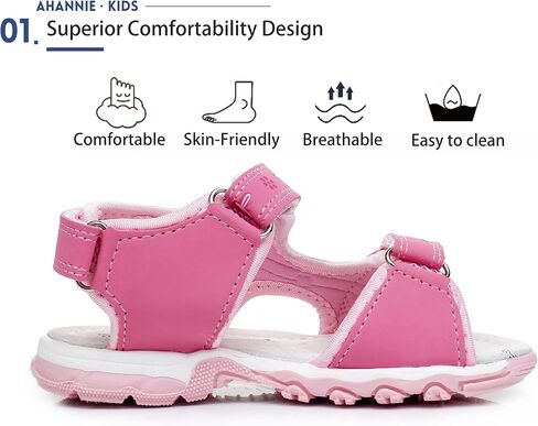Boys Girls Outdoor Summer Sandals, Toddler/Little Kid Open Toe Beach Sandal Shoes in Saudi Arabia