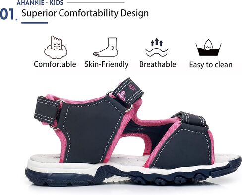 Boys Girls Outdoor Summer Sandals, Toddler/Little Kid Open Toe Beach Sandal Shoes in Saudi Arabia