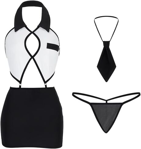 Sexy Female Secretary Costume Cosplay Office Ladies Mini Tight Uniform Sexy Hip Skirt in Saudi Arabia
