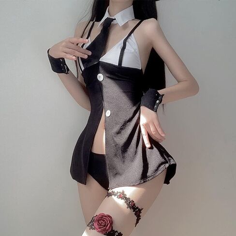 Sexy Female Secretary Costume Cosplay Office Ladies Mini Tight Uniform Sexy Hip Skirt in Saudi Arabia