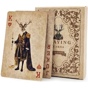 Vintage Style Playing Cards, Reindeer & Elk Playing Cards, Cool Deck of Cards for Family Game Night, Travel & Holiday Parties, Party Games, Collections in Saudi Arabia