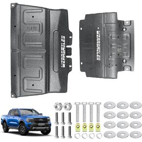 تحديث ML3Z-7222-D+ FL3Z-5D032-A واقي دفقة المحرك الفولاذي المنغنيز ثلاثي الأبعاد متوافق مع Ford F150 2015-2022 استبدل JL3Z-7222-C + FL3Z-5D032-D in Kuwait