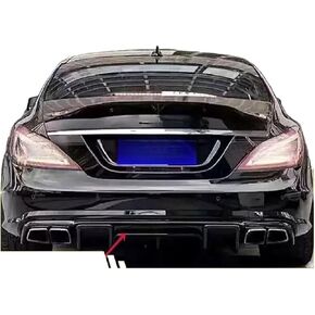 Carbon Fiber Rear Bumper Lip Diffuser Compatible for Benz W218 CLS350 CLS63 AMG Bumper 2011-2016(FRP Glossy Black) in Saudi Arabia