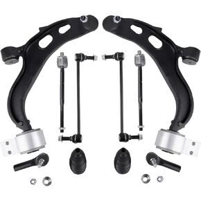 طقم ذراع التحكم السفلي الأمامي 10 قطع من maxpeedingrods لسيارة Ford Taurus 2013-2017 Ford Flex 2013-2016 Lincoln MKT 2013-2016، طقم تعليق مع وصلات نهاية شريط التأرجح الكروية الخارجية والداخلية in Kuwait