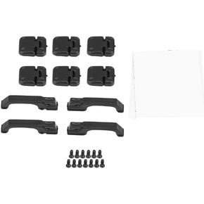 RC Car Door Hinge, Durable Plastic Simulation Set for 1/10 Scale RC Crawler Parts, Black for Off-Road Enthusiasts and Hobbyist Customization Projects in Saudi Arabia