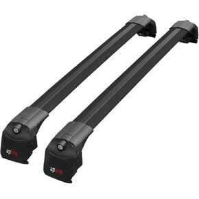 Compatible with Buick Regal TourX 2018-2020 ACE-2 Model Car Roof Rack Cross Bar Black Aluminium 2 Bars in Kuwait