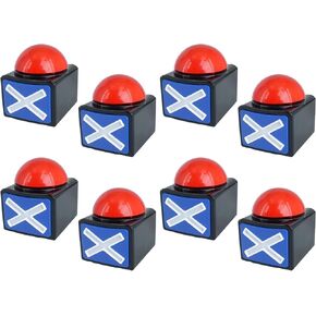 8 Pcs Answer Game Buzzer with Sound and Light Buzzer Alarm Buttons Contest Prop Trivia Quiz Toys for Adult Kids Game Show Party in Kuwait
