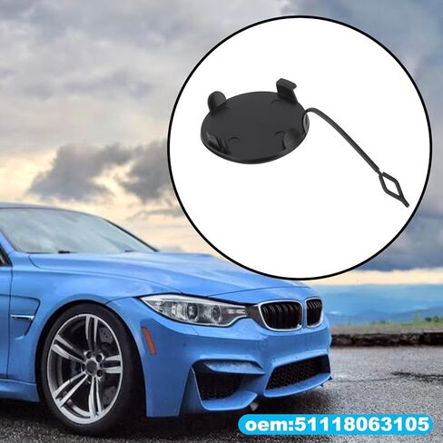 Car Towing Eye Cover 51118063105 Compatible with BMW 3 Series F80 M3 2012/04-2015/06 F80 M3 LCI 2015/01-2018/10 in Saudi Arabia