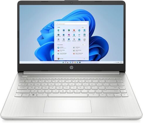 HP Laptop 14-DQ5043CL 14-inch FHD Screen Notebook, Intel Core i3-1215U 8GB DDR4 RAM, 512GB PCIe SSD PC Windows 11 Home Installed, Portable Traditional Computer w/ HDMI USB C Port Silver (Renewed) in Saudi Arabia