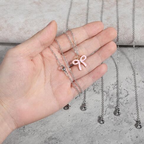 20 Pack Stainless Steel Necklace Chain for Jewelry Making, Silver Necklace Thin Chains Bulk with Lobster Clasps for Pendants Making Supplies DIY Craft (17+19 Inch) in Kuwait