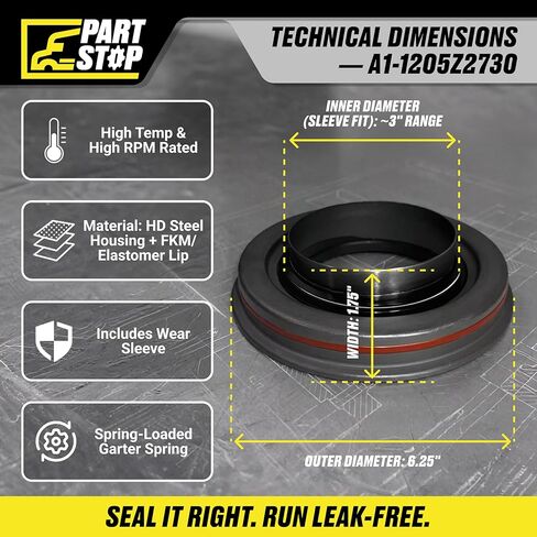 CR30009 Fits Meritor/Mack Rear Axle Oil Seal Universal A1-1205Z2730 Aftermarket in Saudi Arabia