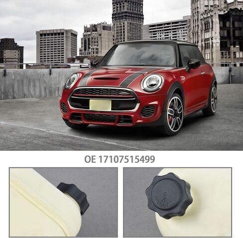 SING F LTD 2PCS Coolant Expansion Tank Radiator Cap 17107515499 Compatible with Mini R50 R52 R53 R55 R56 R60 Plastic Reservoir Lid Car Replacement Parts in Kuwait