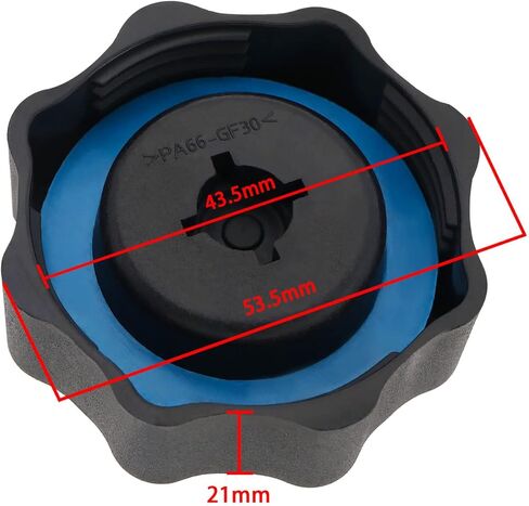 SING F LTD 2PCS Coolant Expansion Tank Radiator Cap 17107515499 Compatible with Mini R50 R52 R53 R55 R56 R60 Plastic Reservoir Lid Car Replacement Parts in Kuwait
