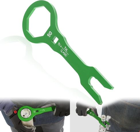 أداة مفتاح ربط غطاء الشوكة 50 مم متوافقة مع RM125 RM250 RMZ250/450 RMX450Z DRZ400SM CRF250R/250RX/450R، KX250/250F/450/450F، أداة تثبيت وإزالة مسامير غطاء أنبوب شوكة الدراجة الترابية (ذهبي) in Kuwait