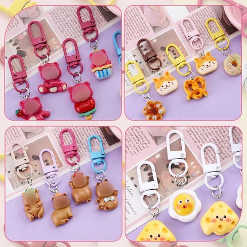 60PCS Multicolor Lobster Claw Clasps, Swivel Keychain Clip Accessories, Bulk Craft Supplies for DIY Keychains Bag Charms Lanyards in Saudi Arabia