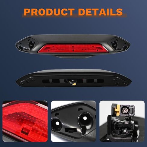 LK4Z13A613D Third Brake Light Assembly Center High Mount Stop Light for Ford Transit 150/250/350/350HD 2020-2021 & E-Transit 2022-2025, 3rd Brake Light without Camera and Side Cover (Only SRW) in Saudi Arabia
