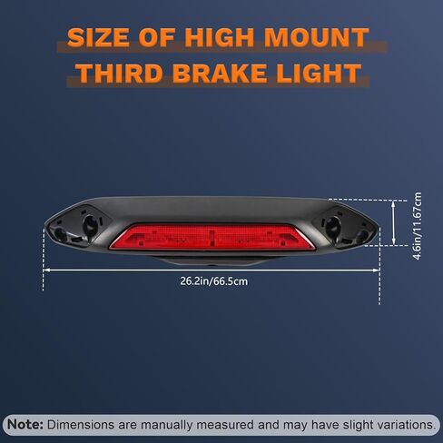 LK4Z13A613D Third Brake Light Assembly Center High Mount Stop Light for Ford Transit 150/250/350/350HD 2020-2021 & E-Transit 2022-2025, 3rd Brake Light without Camera and Side Cover (Only SRW) in Saudi Arabia