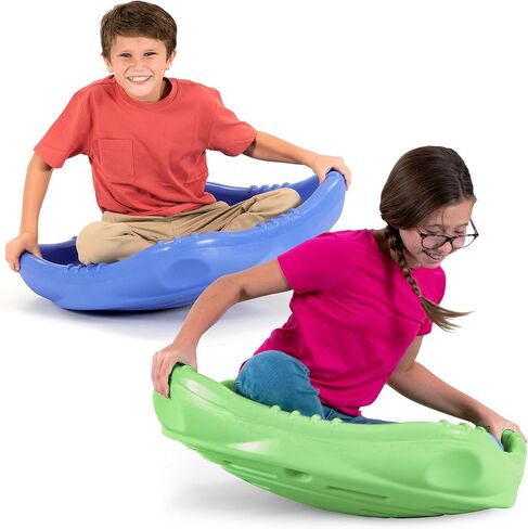 قبة تسلق القرص المتذبذب Rock and Spin Sensory XL من Simplay3 للأطفال الصغار والأطفال الذين يهتزون ويتسلقون، لون أزرق نكة داخلي/خارجي، عبوة واحدة، للأعمار من 2 إلى 12 عامًا in Kuwait