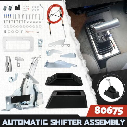 80675 Automatic Shifter Assembly, StarShifter 3 & 4 Speed Ratchet Shifter, Universal Automatic Transmission Shifter for GM TH400 TH350 TH250 TH200, Ford C4 C6 in Saudi Arabia