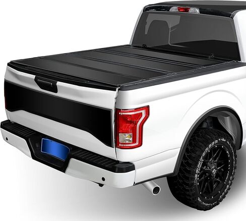 5.6FT Hard Quad Fold Truck Bed Tonneau Cover Compatible with F-150 & Lightning 2015-2025,Waterproof & Anti-Theft in Saudi Arabia