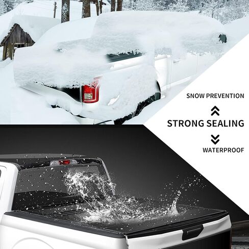 5.6FT Hard Quad Fold Truck Bed Tonneau Cover Compatible with F-150 & Lightning 2015-2025,Waterproof & Anti-Theft in Saudi Arabia
