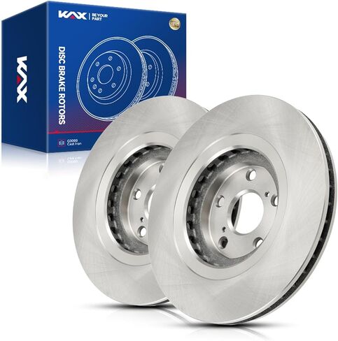 KAX Front Brake Rotors Kit for Toyota, Lexus - Highlander, Sienna, RX350, NX300, NX200t, RX450h, NX300h, 12.91 inch(328mm) Vented Disc Brake Rotor in Kuwait