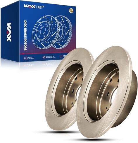 KAX Front Brake Rotors Kit for Toyota, Lexus - Highlander, Sienna, RX350, NX300, NX200t, RX450h, NX300h, 12.91 inch(328mm) Vented Disc Brake Rotor in Kuwait