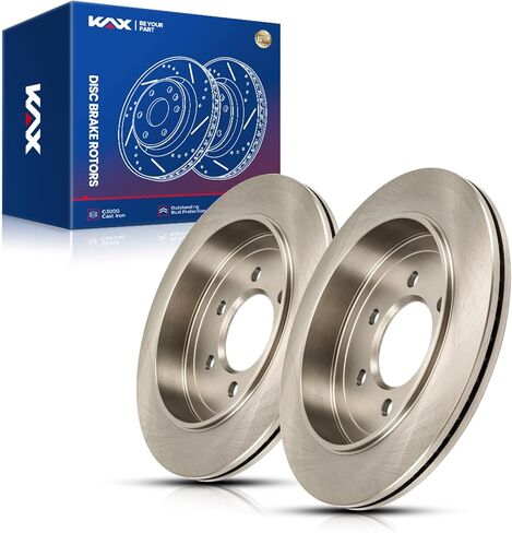 KAX Front Brake Rotors Kit for Toyota, Lexus - Highlander, Sienna, RX350, NX300, NX200t, RX450h, NX300h, 12.91 inch(328mm) Vented Disc Brake Rotor in Kuwait