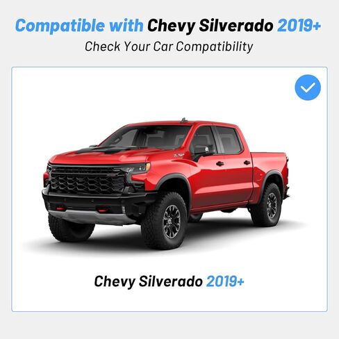 4PCS Mud Flaps Splash Guards Fit for 2019-2026 Chevrolet Silverado 1500 (Excludes ZR2, LT Trail Boss, Custom Trail Boss), Front & Rear Custom Fit Mud Guards, All-Weather Protection Accessories in Saudi Arabia