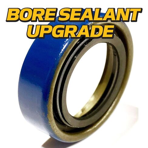 2 Kits Front Wheel Bearing & Seal Rebuild Kit w/Garter Spring Loaded Seal Upgrade Replaces Toro Exmark 110-8837 - OEM Upgraded Bore Sealant Coated Seals in Kuwait