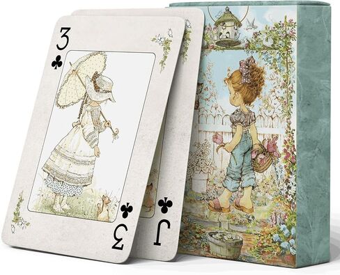 Playing Cards, Country Illustration Vintage Style Poker Cards, Beautiful Childhood Memories Themed Playing Card, Standard Cards, 54 Unique Exquisite Illustrations, High-End Playing Cards. in Kuwait