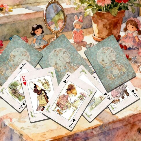 Playing Cards, Country Illustration Vintage Style Poker Cards, Beautiful Childhood Memories Themed Playing Card, Standard Cards, 54 Unique Exquisite Illustrations, High-End Playing Cards. in Kuwait