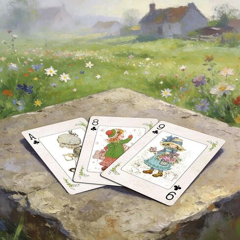 Playing Cards, Country Illustration Vintage Style Poker Cards, Beautiful Childhood Memories Themed Playing Card, Standard Cards, 54 Unique Exquisite Illustrations, High-End Playing Cards. in Kuwait