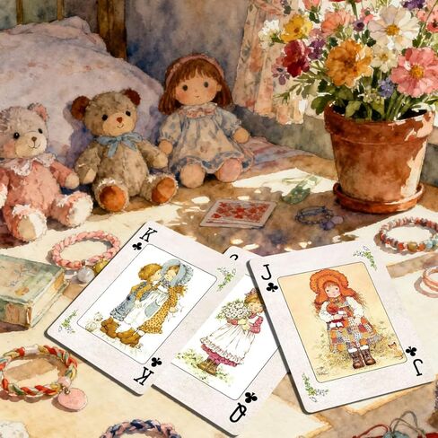 Playing Cards, Country Illustration Vintage Style Poker Cards, Beautiful Childhood Memories Themed Playing Card, Standard Cards, 54 Unique Exquisite Illustrations, High-End Playing Cards. in Kuwait