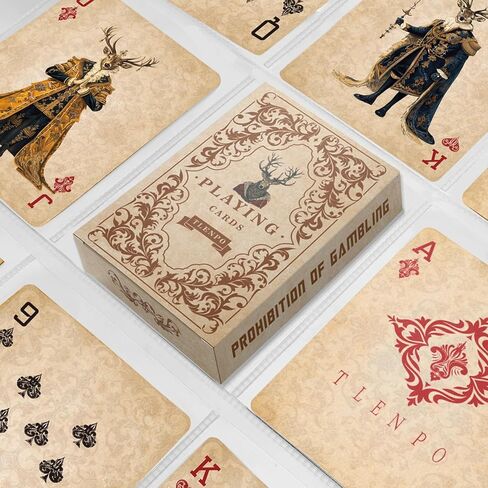 Vintage Style Playing Cards, Reindeer & Elk Playing Cards, Cool Deck of Cards for Family Game Night, Travel & Holiday Parties, Party Games, Collections in Saudi Arabia