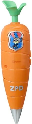 MINISO Disney Zootopia Judy Hopps Officer Life Series Voice Recording Ballpoint Pen, Carrot-Shaped 60-Second Audio Recorder with Clip, mooth Black Ink Writing for Office, School & Fans in Kuwait